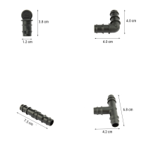 9-Teiliges Verbinder Zubehör-Set Mehrschultrig...