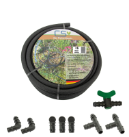 15 m CS Perlschlauch Drucklos mit Anschluss-Set S7