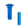 CS Water Filter, 10-Inch Blue Iron Filter with Appliance Connection