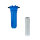 CS Wasserfilter 10 Zoll Blau Kalkfilter mit Geräteanschluss