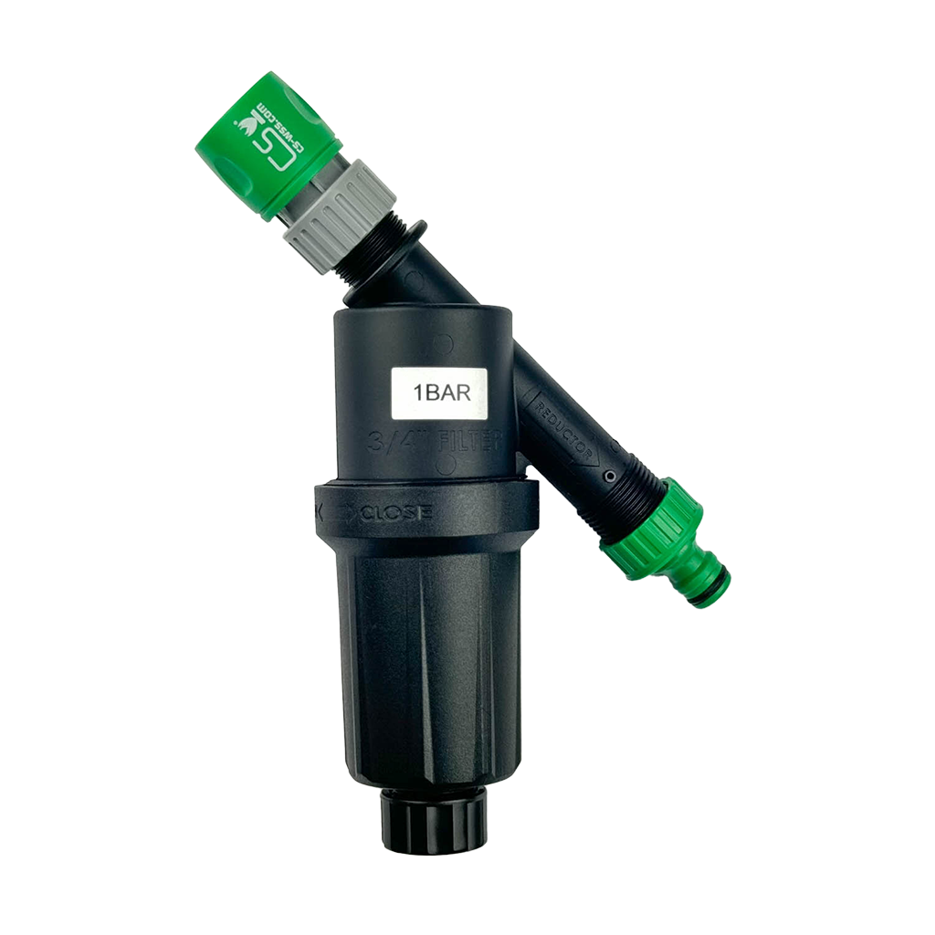 Wasserfilter mit integriertem 1 bar Druckminderer