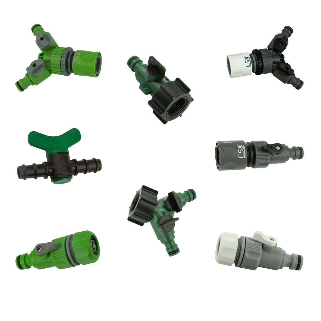 Regulating valves and shut-off taps