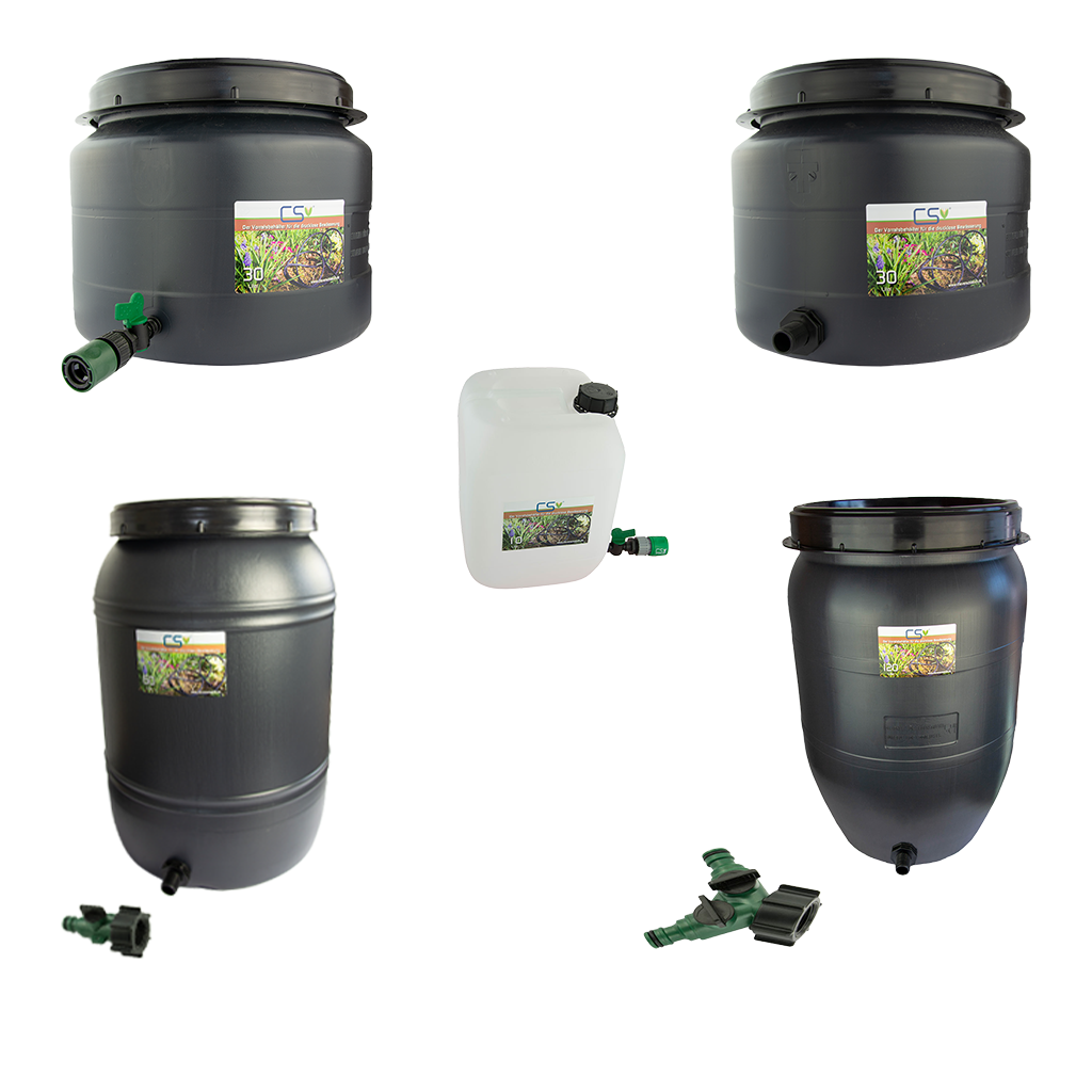 Water storage tanks and rain barrels
