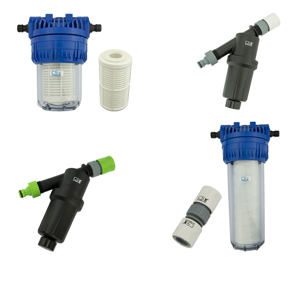 Water filter for rainwater and tap water